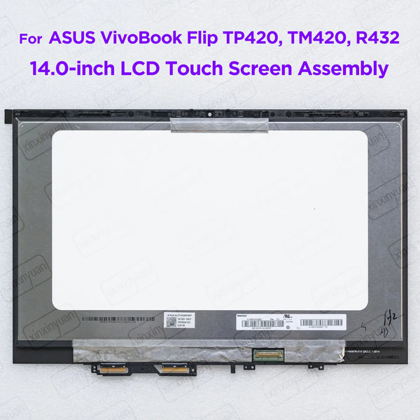 StoneTaskin Original 14.0" LCD Touch Screen Assembly for ASUS VivoBook Flip TP420 TP420U TP420IA TM420U TM420IA R432UA Display Module ST140SN097BKF Free Fast Shipping