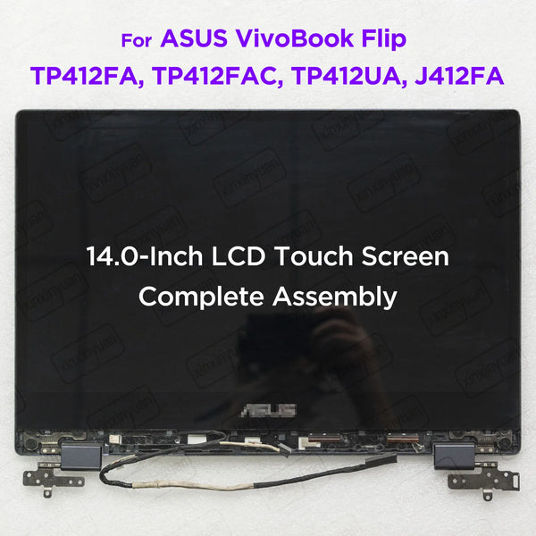 StoneTaskin 14.0" LCD Touch Screen Complete Assembly for ASUS VivoBook Flip TP412 TP412F TP412FAC TP412UA J412FA Display Module Replacement Display Panel Fully Tested Free Fast Shipping