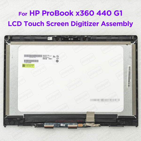 StoneTaskin 14.0 LCD Touch Screen Digitizer Assembly For HP ProBook x360 440 G1 FHD1920x1080 Display Panel Replacement L28255-001 L28258-001 Display Panel Fully Tested Free Fast Shipping