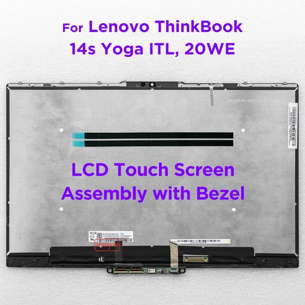 StoneTaskin 14.0 LCD Touch Screen Digitizer Assembly For Lenovo ThinkBook 14s Yoga ITL 20WE 5D10S39683 Display Replacement FHD 1920x1080