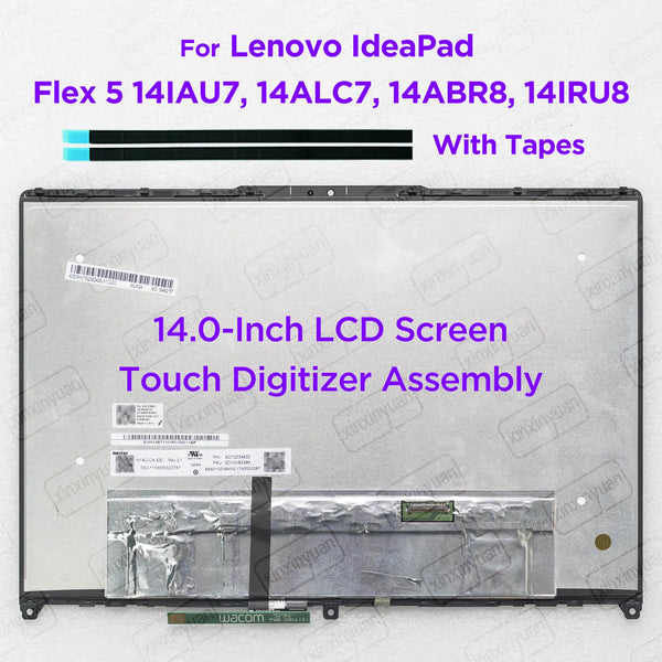 StoneTaskin 14.0 LCD Touch Screen Digitizer Assembly for Lenovo ideaPad Flex 5 14IAU7 14ALC7 14ABR8 14IRU8 82R7 82R9 82XX 82Y0 Display Panel Fully Tested Free Shipping