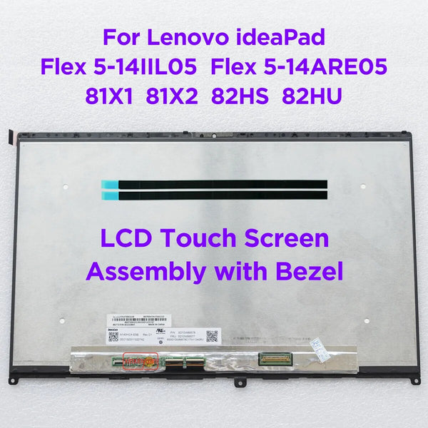 14.0" LCD Touch Screen Digitizer Assembly for Lenovo ideaPad Flex 5-14IIL05 5-14ARE05 5-14ITL05 5-14ALC05 80X1 81X2 82HS 82HU