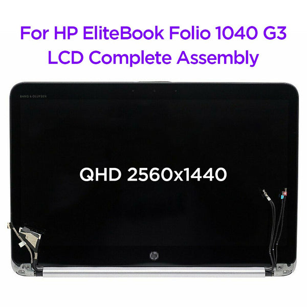 StoneTaskin 14.0 LCD Touch Screen Digitizer Complete Assembly For HP EliteBook Folio 1040 G3 LED Display With Frame QHD 2560x1440 849783-001 Replacement