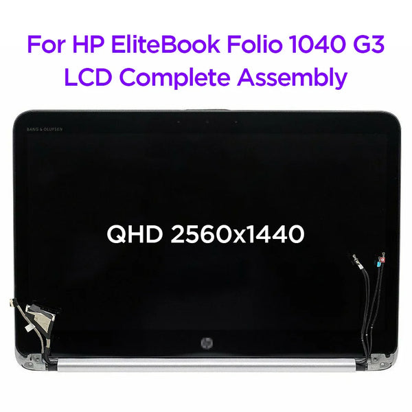 StoneTaskin 14.0 LCD Touch Screen Digitizer Complete Assembly For HP EliteBook Folio 1040 G3 LED Display With Frame QHD 2560x1440 849783-001 Display Panel Fully Tested Free Fast Shipping