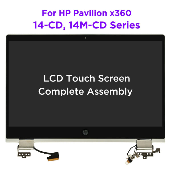 StoneTaskin 14.0 LCD Touch Screen Digitizer Complete Assembly For HP Pavilion x360 14-CD 14M-CD0001DX 14T-CD000 L18192-001 FHD 1920x1080 Display Panel Fully Tested Free Fast Shipping