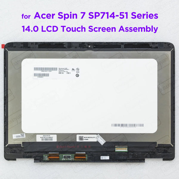 StoneTaskin Original 14.0-inch LCD Screen Touch Digitizer Assembly for Acer Spin 7 SP714-51 Series Display Panel Replacement FHD 1920x1080 30pins Fast Free Shipping