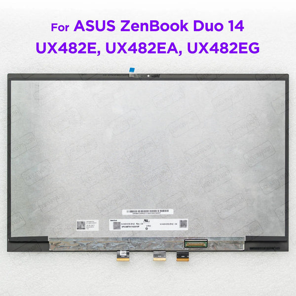 14.0 inch LCD Touch Screen Assembly for ASUS ZenBook DUO 14 UX481F UX482E UX482EA UX482EG Display Module Replacement 1920x1080