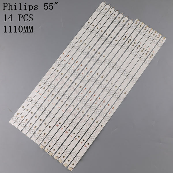 StoneTaskin 14 PCS New LED Strip For 55PFF5701 55PUS6501 LB55072 55PUS6561 55PUS6581 55PUS6101 55PUH6101 55PUS6401 01N31 01N32-A