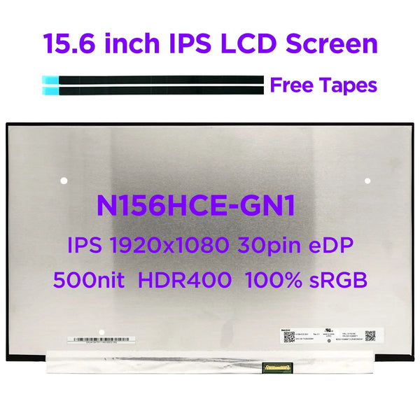 StoneTaskin Original 15.6" IPS Laptop LCD Screen N156HCE-GN1 for Lenovo ThinkPad P53 P15 T15g Gen 2 Display Panel 500nit HDR400 1920x1080 30pins eDP Fast Free Shipping