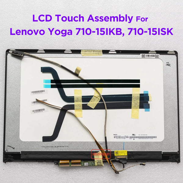 StoneTaskin 15.6 Inch LCD Touch Screen Digitizer Assembly For Lenovo Yoga 710-15IKB 710-15ISK 80U0 80V5 FHD1920x1080 5D10M14145 5D10L47462