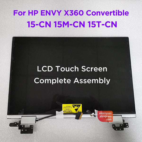 StoneTaskin 15.6 LCD Screen Complete Assembly for HP ENVY X360 15-CN 15-cn0002TX 15M-CN 15T-CN Touch Digitizer FHD L20114-001 UHD L20118-001 Replacement