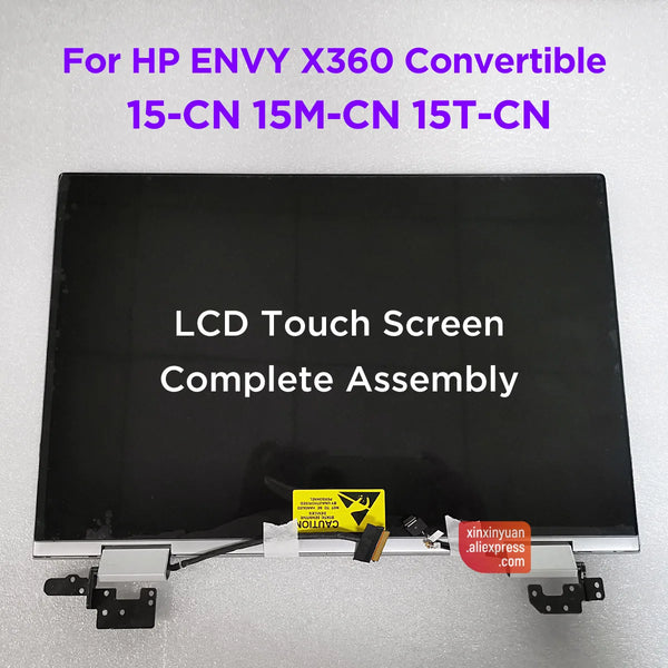 StoneTaskin 15.6 LCD Screen Complete Assembly for HP ENVY X360 15-CN 15-cn0002TX 15M-CN 15T-CN Touch Digitizer FHD L20114-001 UHD L20118-001 Display Panel Fully Tested Free Fast Shipping