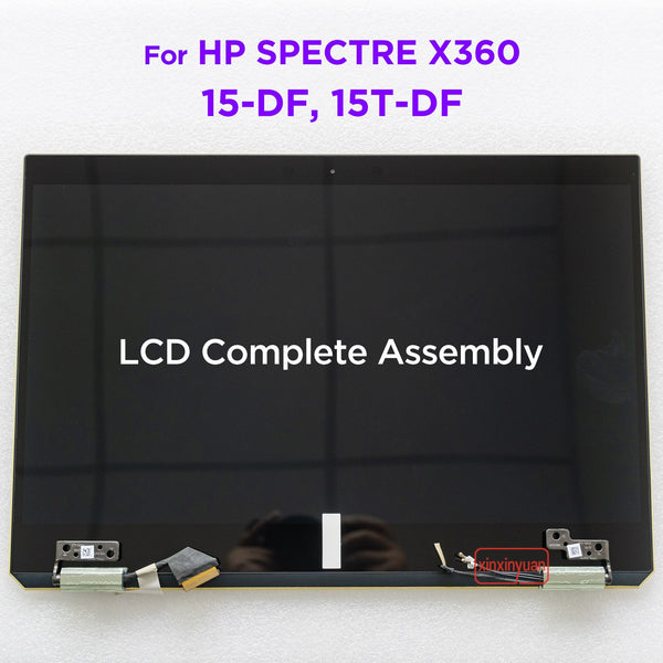 StoneTaskin 15.6 LCD Touch Screen Complete Assembly AM-OLED for HP SPECTRE X360 15-DF 15T-DF 15T-DF100 Display Panel Replacement L44314-001 Replacement