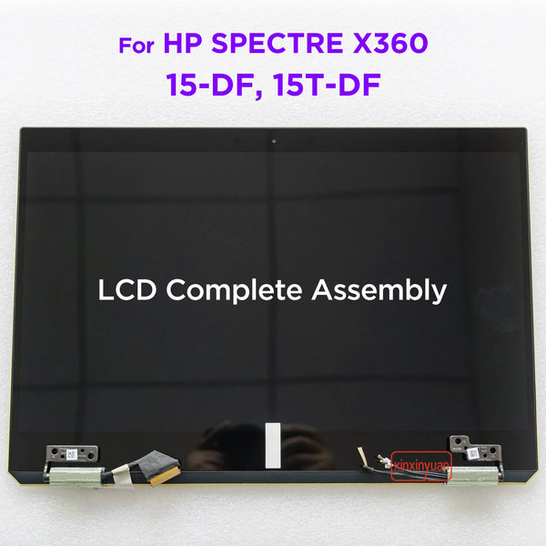 StoneTaskin 15.6 LCD Touch Screen Complete Assembly AM-OLED for HP SPECTRE X360 15-DF 15T-DF 15T-DF100 Display Panel Replacement L44314-001 Fully Tested Fast Shipping