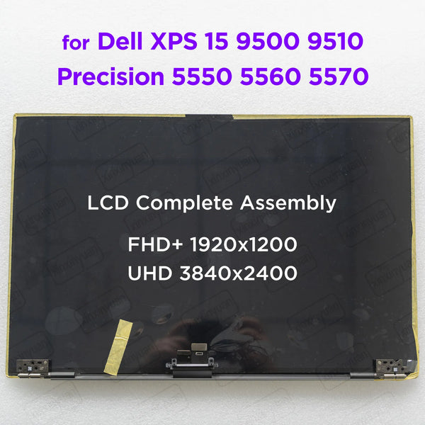 StoneTaskin 15.6 LCD Touch Screen Complete Assembly for Dell XPS 15 9500 9510 Precision 5550 5560 5570 P91F P91F001 P91F002 Display Panel Fully Tested Free Shipping