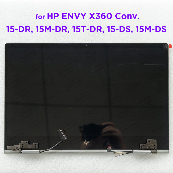 StoneTaskin 15.6 LCD Touch Screen Complete Assembly for HP ENVY X360 15-DR 15M-DR 15T-DR 15-DS 15M-DS 15-DR0012DX Display Panel L53545-001 Replacement