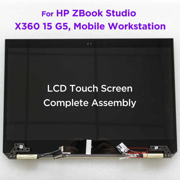 StoneTaskin 15.6 LCD Touch Screen Complete Assembly for HP ZBook Studio X360 15 G5 Mobile Workstation Display Panel Replacement L28706-001 Replacement