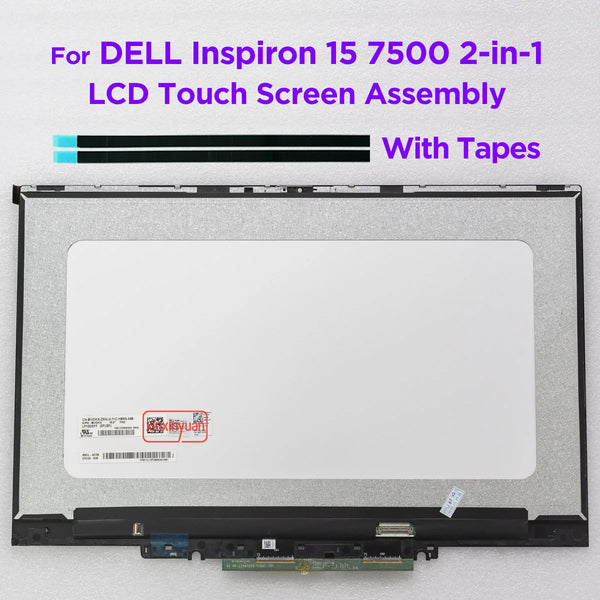 StoneTaskin 15.6 LCD Touch Screen Digitizer Assembly For Dell Inspiron 15 7500 2-in-1 2in1 P97F P97F001 Display Replacement Display Panel Fully Tested Free Fast Shipping