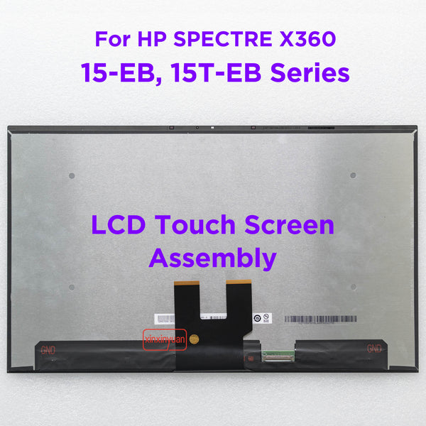 StoneTaskin 15.6 LCD Touch Screen Digitizer Assembly for HP SPECTRE 15-EB 15T-EB 15-eb0028TX 15-eb0042TX 15-eb0035TX 15-EB0097NR 15-eb0012TX Replacement