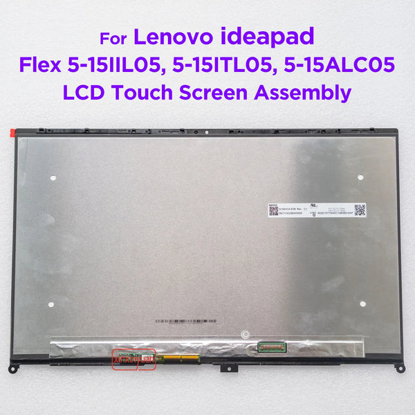 StoneTaskin 15.6 LCD Touch Screen Digitizer Assembly for Lenovo ideapad Flex 5-15IIL05 5-15ITL05 5-15ALC05 81X3 82HT 82HV 5D10S39643