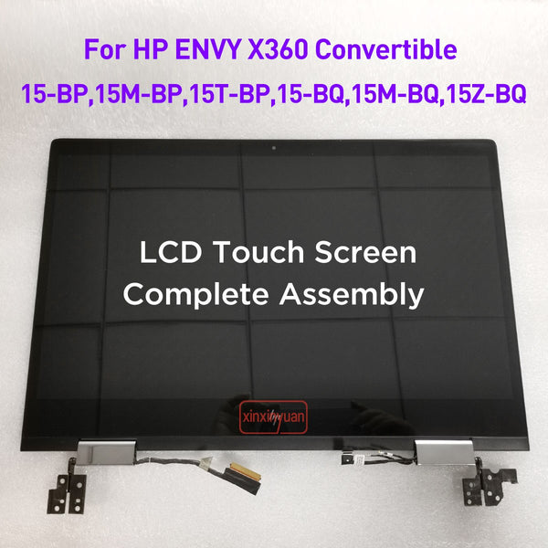 StoneTaskin 15.6 LCD Touch Screen Digitizer Complete Assembly for HP ENVY X360 15-BP 15T-BP 15M-BP 15-BP112TX 018CA 15-BQ 15Z-BQ 15-BQ110NR Replacement