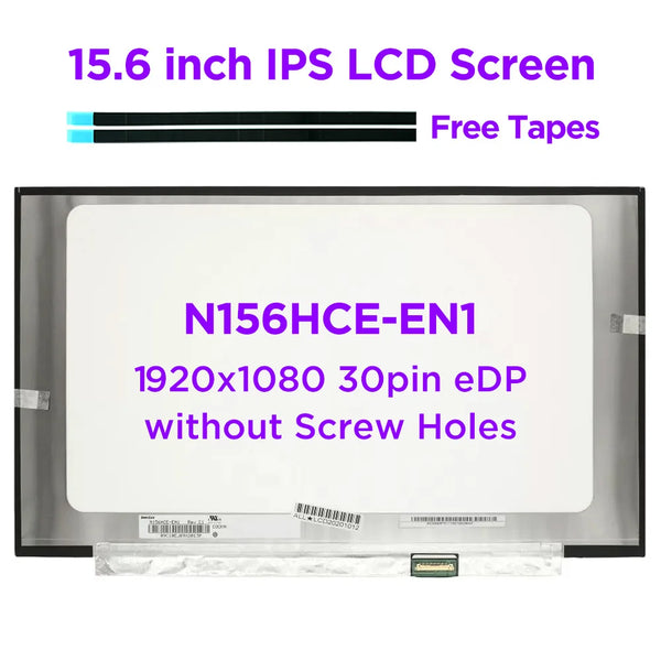 StoneTaskin Original 15.6" Laptop LCD Screen N156HCE-EN1 Fit NV156FHM-N61 N62 For ASUS ZenBook Pro UX550 U561 K505B U5100U Lenovo Legion 5-15 30pin Fast Free Shipping