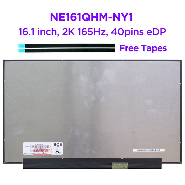 StoneTaskin 16.1 QHD2K 165Hz Laptop LCD Screen NE161QHM-NY1 for HP VICTUS 16-e 16Z-E 16-e0090 16-e0103AX Display 2560x1440 M54741-001 40pins Replacement