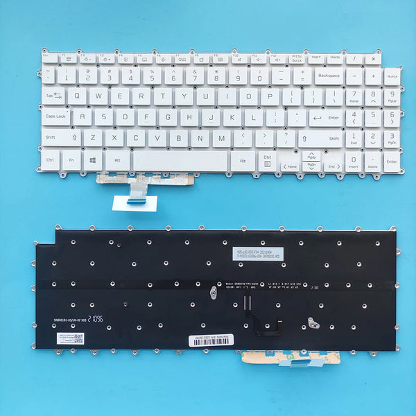 StoneTaskin 16Z90P US/IT Backlight Keyboard For LG Gram 16Z90P 16Z90P-G 16Z90P-K 16Z90P-N 16zd90p -gx50k Notebook White KB Italian Layout