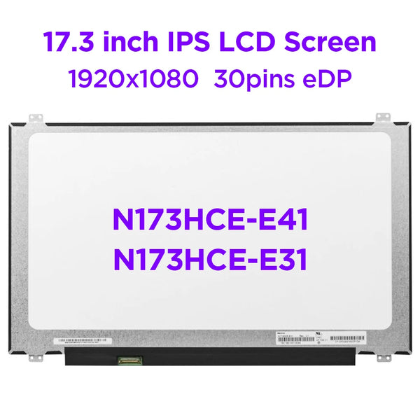 StoneTaskin Original  17.3" IPS Laptop LCD Screen N173HCE-E41 N173HCE-E31 Fit B173HAN01.0 LTN173HL01 for MSI GT72 GT73 DELL Alienware 17R2 R3 R4 R5 Free Fast Shipping