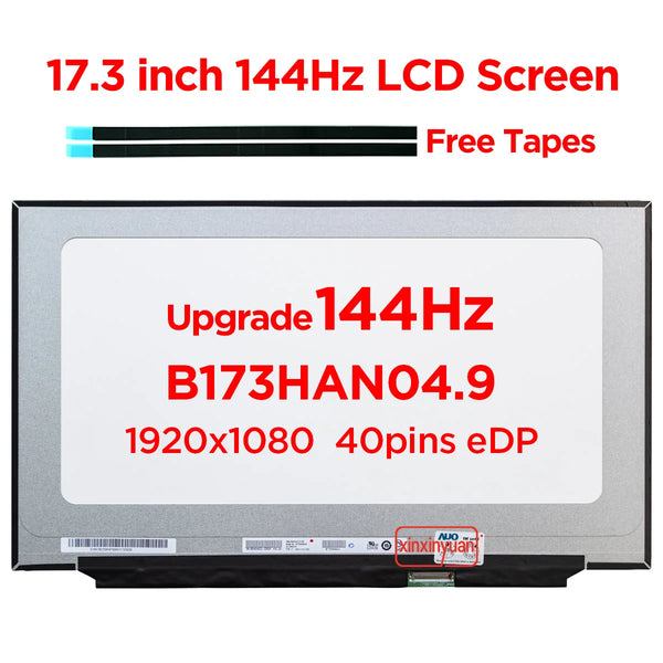 StoneTaskin Original 17.3 Inch 144Hz Laptop LCD Screen B173HAN04.9 B173HAN04.5 for ASUS TUF FA706 FA707 FX705 FX706 FX707 Display Panel 40pins eDP Fast Free Shipping