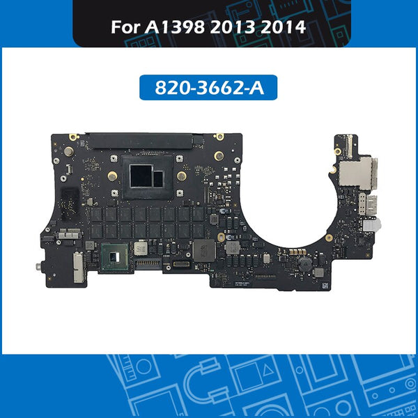 Replacement 2013 2014 Laptop A1398 Logic Board i7 2.0 2.2 2.3 2.8GHZ 16GB 820-3662-A for Macbook Pro Retina 15" A1398 Motherboard Replace