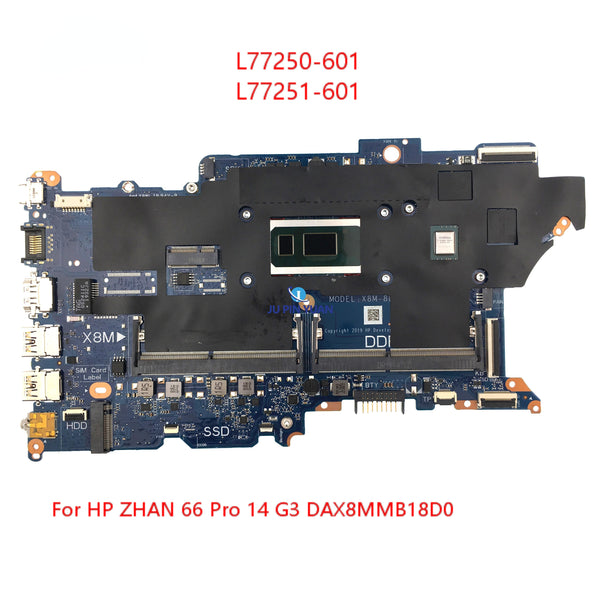 StoneTaskin DAX8MMB18D0 X8M-8L L77250-601 L77251-601 For HP ZHAN 66 Pro 14 G3 Laptop Motherboard I5-10210U I7-10510U DDR4 Notebook Mainboard