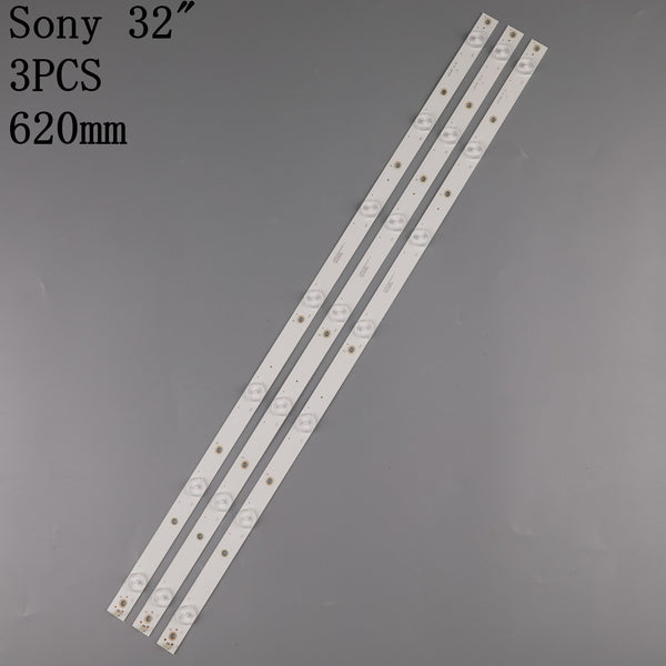 StoneTaskin 3 PCS LED backlight strip for 32LJ500 32LH500D GJ-2K16 GEMINI-315 32PFS6401 KDL-32R330D 32PHS5301 32PFS5501 LB32080 V0 01P26