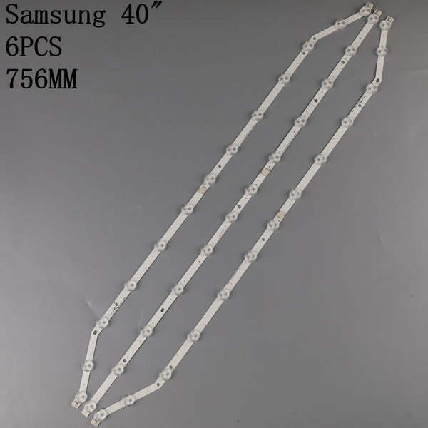 StoneTaskin 3pcs 12/13LED 76CM LED strip for Samsung UH40H6203AF 2013SVS40 LM41-00001V LM41-00001W BN96-28766A BN96-28767A