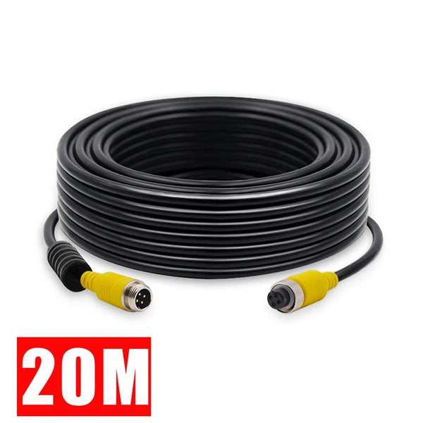 StoneTaskin 4 Pin Car Video DVR Cable Reversing Aviation Head Car Camera Video Cable Extension Cable Wire For Car Truck