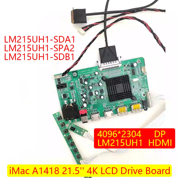StoneTaskin 4K eDP LCD Driver Board Kit For iMac A1418 Monitor 21.5inch LM215UH1-SDA1 LM215UH1-SPA2 LM215UH1-SDB1 Retina Screen Motherboard