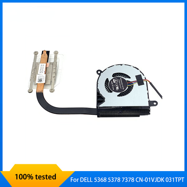 StoneTaskin   For DELL 5368 5378 7378 Laptop Heatsink CPU Heatsink With Fan CN-01VJDK 01VJDK 1VJDK 031TPT 460.07R02.0001 100% Working