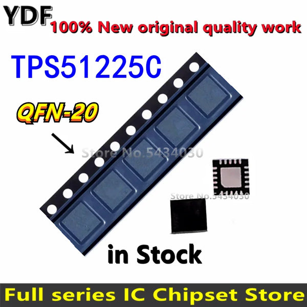 StoneTaskin (5 piezas) 100% nuevo 1225C TPS51225C TPS51225CRUKR TPS51225 Chipset de QFN-20