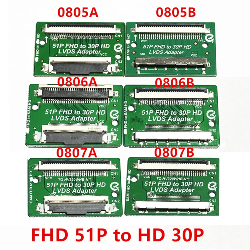 StoneTaskin Brand New Original 51 Pin FHD to 30 Pin HD QK0805A QK0805B