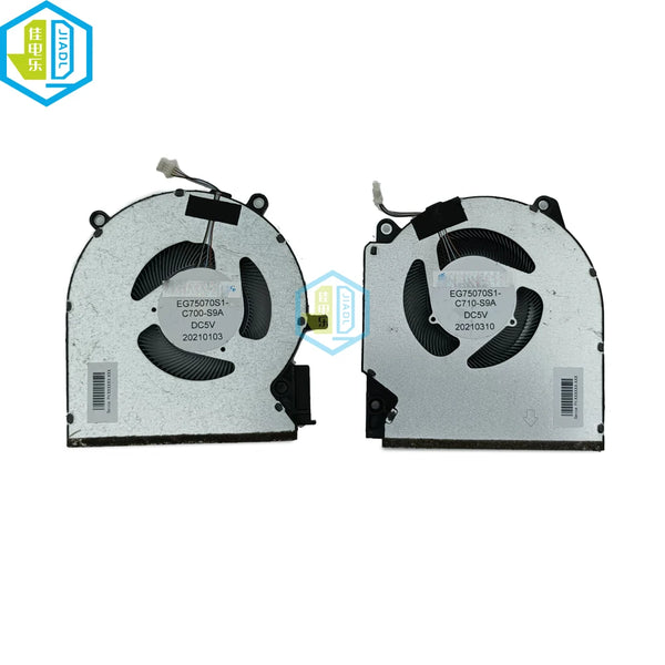 60W Laptop CPU GPU Cooling Fans Cooler Fan For HP Victus 16-D 16-E TPN-Q263 TPN-Q264 EG75070S1-C700 C710 S9A M75720 M75722-001 Free Fast Shipping