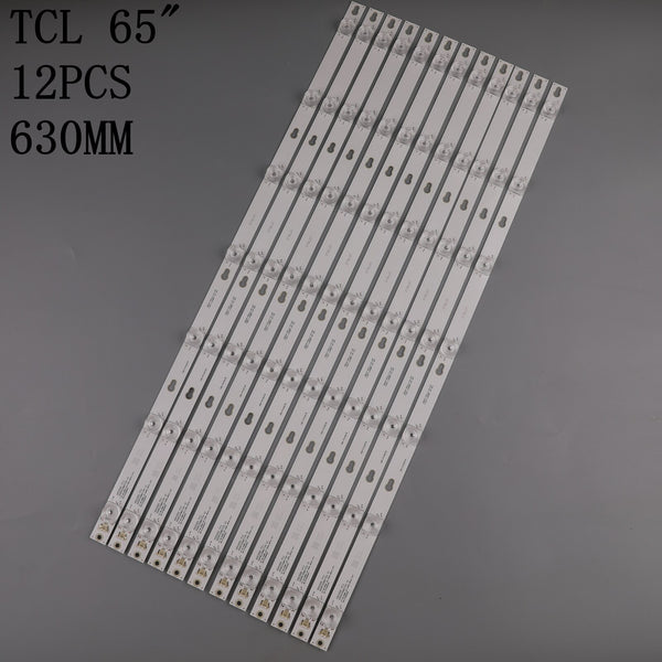 StoneTaskin 60pcs  Brand Original teardown for TCL 65A730U light strip tcl-tot-65d2900-12x7-3030-lx screen LVU650NDIL aluminum plate