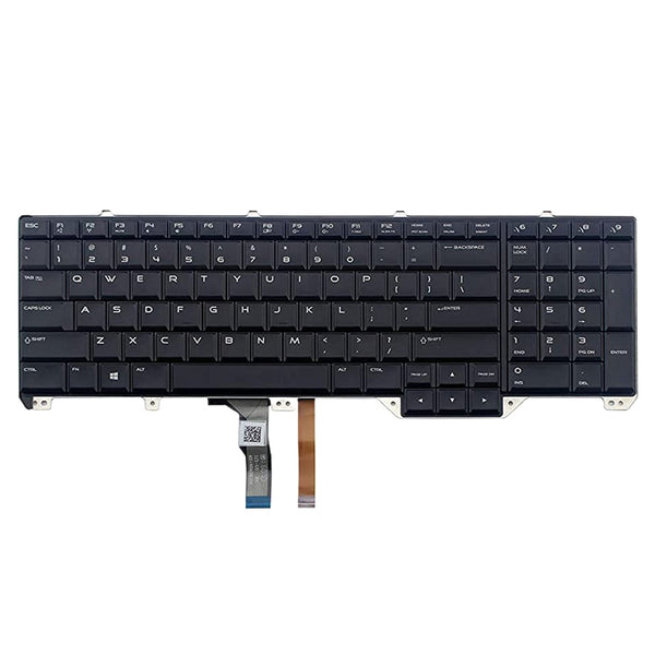 StoneTaskin US LA Laptop Keyboard For Alienware 17 R2 R3 00V352 0V352 02C6KH 2C6KH 0P0YHM P0YHM English Latin America Black With Backlit New