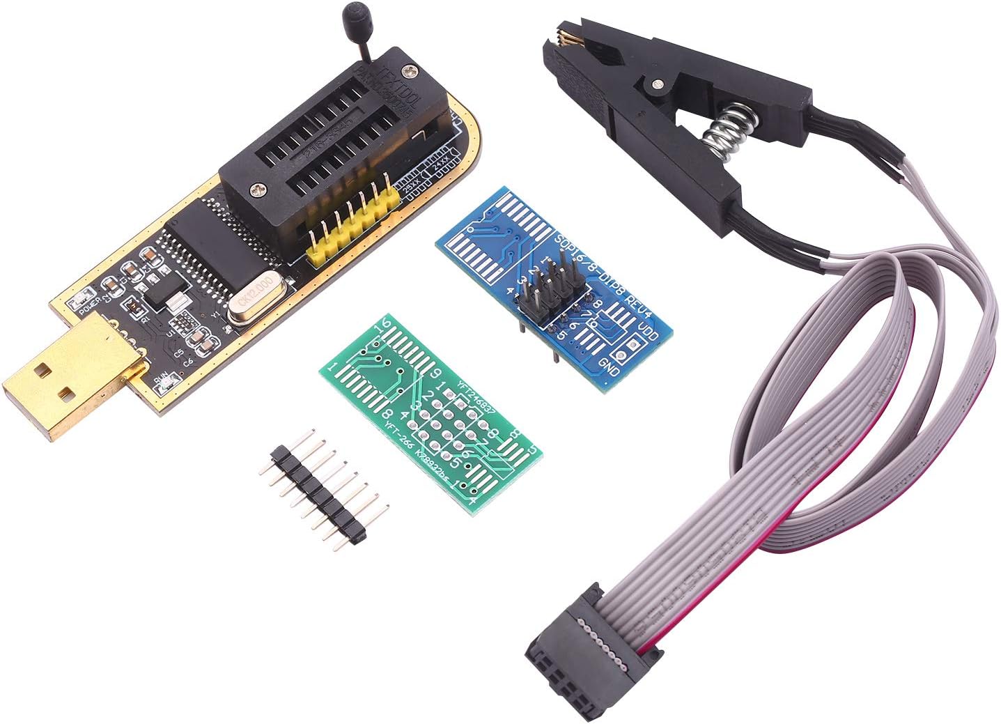 CH341A USB Programmer EEPROM BIOS Flasher Programmable Logic Circuits ...