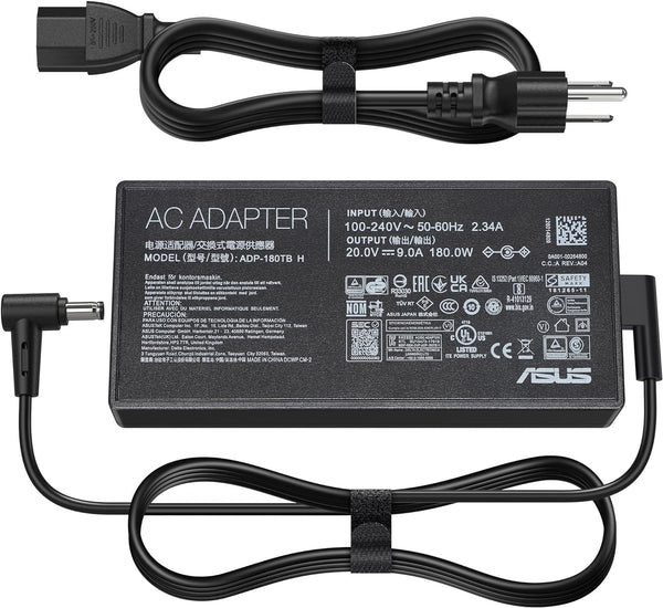 New 20V 9A 180W 6.0x3.7mm ADP-180TB H AC Adapter for Asus ROG Zephyrus GA502DU GA502D GA502 GA502IU GA401 GA401I GA401II GA401IV Laptop Power Supply