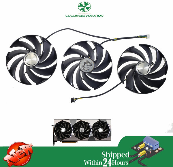 StoneTaskin Original Brand New 95MM PLD10020B12H DC12V 0.65A 4-Pin Graphics Card Fan For MSI GeForce RTX4070 4070TI 4080 4080Ti 4090 4090Ti SUPRIM X Free Shipping