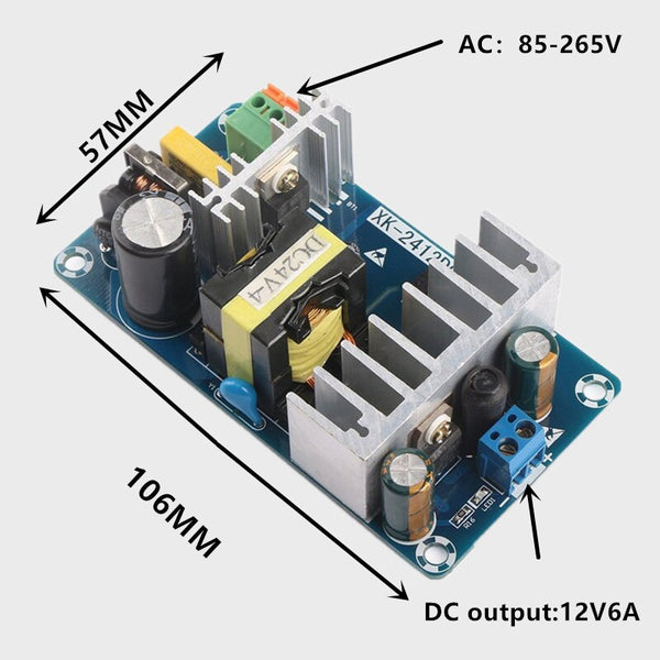 StoneTaskin AC 85-265V to DC 12V 24V-4A 100W Switching Power Supply Board Power Supply Module