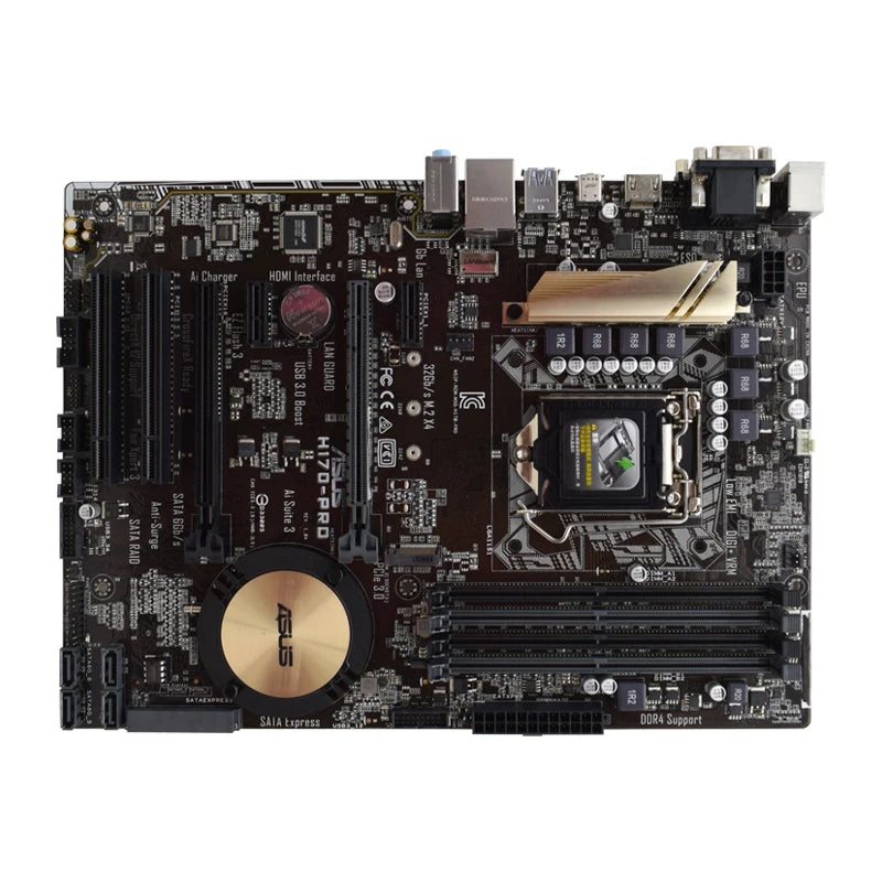ASUS H170-PRO Motherboard Support i7-7700 6700K i5-7600 6500 i3 ASUS H170-PRO Motherboard Support i7-7700 6700K i5-7600 6500 i3