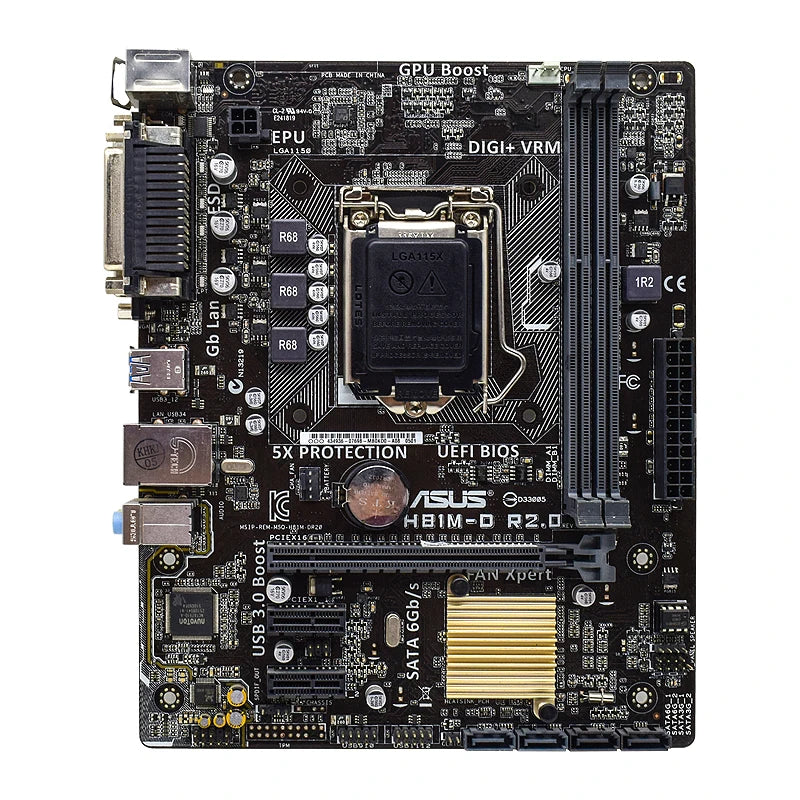 StoneTaskin Original ASUS H81M-D R2.0 Intel H81 Motherboard LGA 1150 D