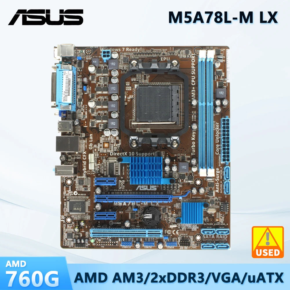 Amd 760g Motherboard Asus M5a78l M5A78L-M PLUS/USB3 Asus M5A78L-M