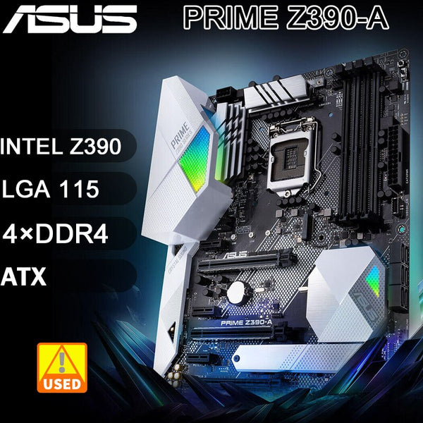 StoneTaskin ASUS PRIME Z390-A LGA 1151 Intel Z390 Motherboard DDR4 64G 2×M.2 PCI-E 3.0 HDMI USB3.1 ATX for 9th/8hth Gen Core i9/i7/i5/i3 cpu